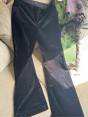 Theory Black Velvet Pants